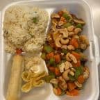 Best Cashew Shrimp (Lunch).(with fried rice wonton and egg roll) in Lucedale, MS